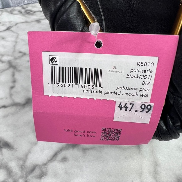 Kate Spade Patisserie Pleated 3d Croissant Clutch In Black - Picture 10 of 13